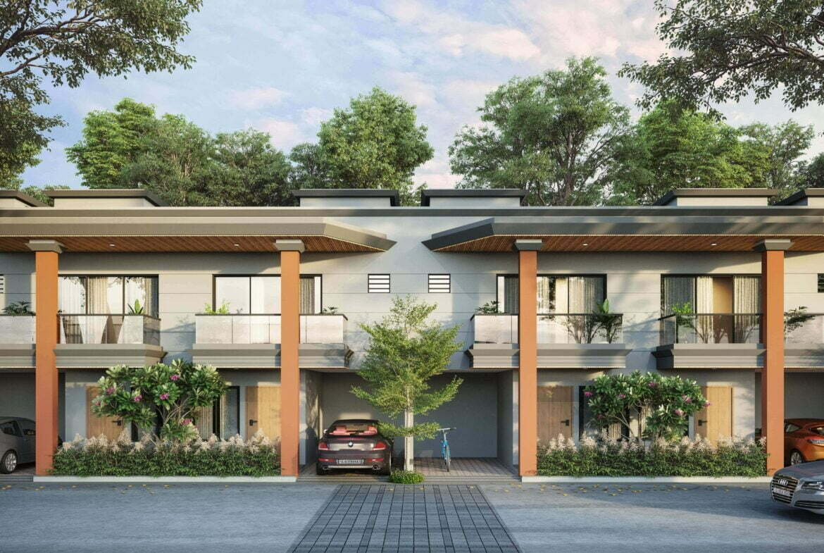 Shantivan Bungalows 3BHK Front Elevation